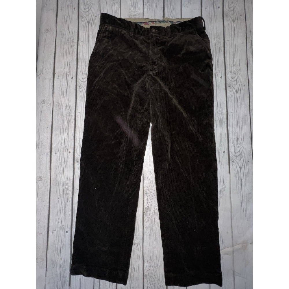 Polo Ralph Lauren Men's Preston Corduroy Pants Size 34/30 Brown Vintage